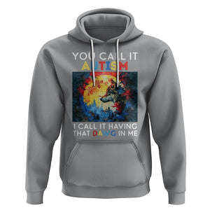 Autism Awareness Hoodie You Call It Autism I Call It Having That Dawg In Me Wolf Puzzle Moon TS09 Sport Gray Printyourwear