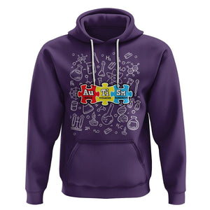 Autism Awareness Puzzle Periodic Table Autistic Hoodie TS09 Purple Printyourwear