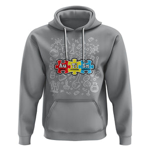 Autism Awareness Puzzle Periodic Table Autistic Hoodie TS09 Sport Gray Printyourwear