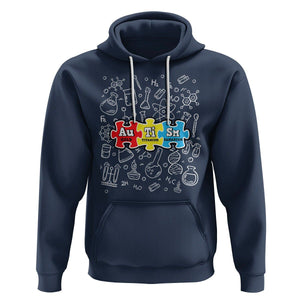 Autism Awareness Puzzle Periodic Table Autistic Hoodie TS09 Navy Printyourwear