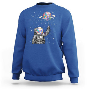 Autism Awareness Sweatshirt Astronaut Puzzle Balloon Autistic Outer Space TS09 Royal Blue Printyourwear