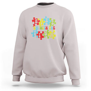 Autism Awareness Sweatshirt Rizz'em With The Tism Autistic TS09 Ice Gray Printyourwear