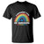 Autism Awareness T Shirt A Different Type Of Awesome Rainbow Puzzle Piece TS02 Black Printyourwear