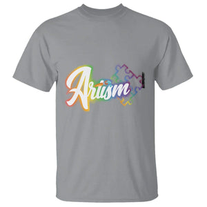 Autism Awareness T Shirt Artism Artist Autistic Rainbow Puzzle Aesthetic TS09 Sport Gray Printyourwear