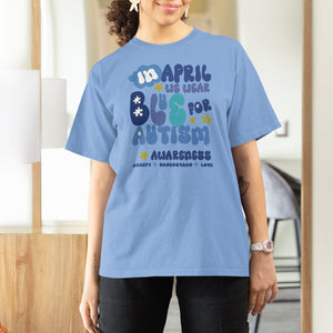 Autism Awareness T Shirt For Women In April We Wear Blue Accept Understand Love TS01 Carolina Blue Printyourwear