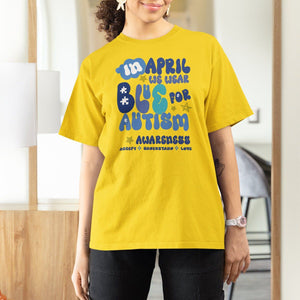 Autism Awareness T Shirt For Women In April We Wear Blue Accept Understand Love TS01 Daisy Printyourwear