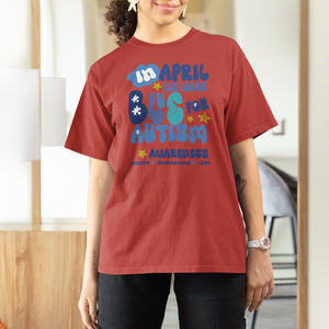 Autism Awareness T Shirt For Women In April We Wear Blue Accept Understand Love TS01 Red Printyourwear