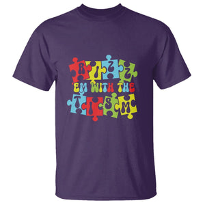 Autism Awareness T Shirt Rizz'em With The Tism Autistic TS09 Purple Printyourwear