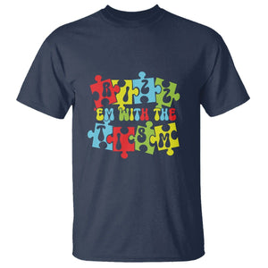 Autism Awareness T Shirt Rizz'em With The Tism Autistic TS09 Navy Printyourwear