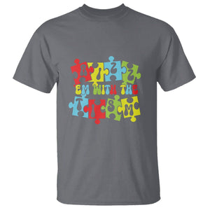 Autism Awareness T Shirt Rizz'em With The Tism Autistic TS09 Charcoal Printyourwear