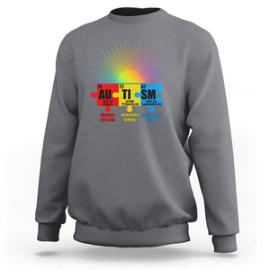 Autism Definition Sweatshirt Chemical Element Periodic Table Puzzle Piece TS02 Charcoal Printyourwear