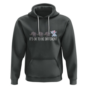 Autism It's Ok To Be Different Elephant Shirt Funny Elephant Hoodie TS01 Dark Heather Printyourwear