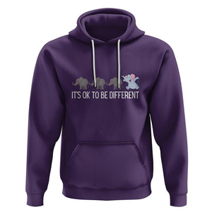 Autism It's Ok To Be Different Elephant Shirt Funny Elephant Hoodie TS01 Purple Printyourwear