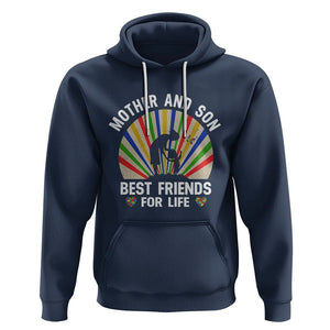 Autism Mom Hoodie Mother And Son Best Friends For Life Retro TS01 Navy Printyourwear