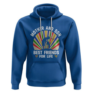 Autism Mom Hoodie Mother And Son Best Friends For Life Retro TS01 Royal Blue Printyourwear