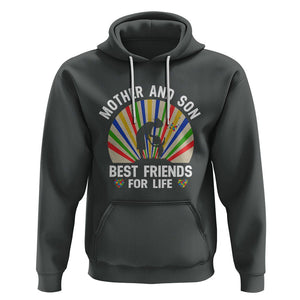 Autism Mom Hoodie Mother And Son Best Friends For Life Retro TS01 Dark Heather Printyourwear