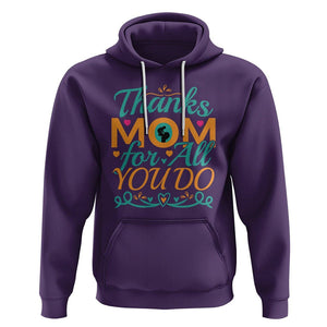 Autism Mom Hoodie Thanks Mom For All You Do TS01 Purple Printyourwear