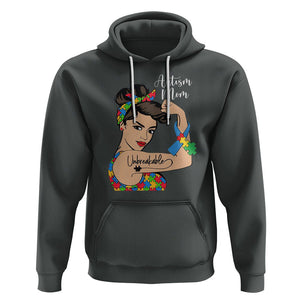 Autism Mom Hoodie Unbreakable Woman TS01 Dark Heather Printyourwear