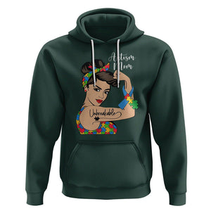 Autism Mom Hoodie Unbreakable Woman TS01 Dark Forest Green Printyourwear