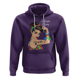 Autism Mom Hoodie Unbreakable Woman TS01 Purple Printyourwear