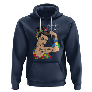 Autism Mom Hoodie Unbreakable Woman TS01 Navy Printyourwear