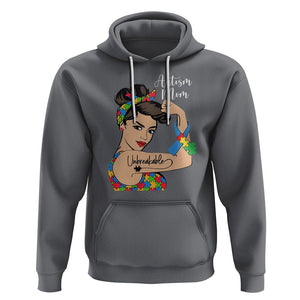 Autism Mom Hoodie Unbreakable Woman TS01 Charcoal Printyourwear