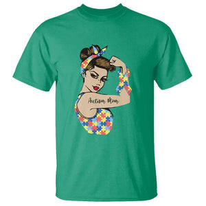 Autism Mom T Shirt Strong Woman Understand Love Support TS01 Irish Green Printyourwear