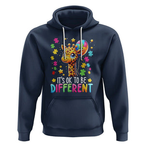 Autism Month Hoodie It's Ok To Be Different Cute Jigsaw Puzzle Balloon TS01 Navy Printyourwear