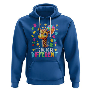 Autism Month Hoodie It's Ok To Be Different Cute Jigsaw Puzzle Balloon TS01 Royal Blue Printyourwear