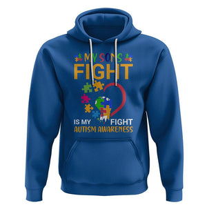 Autism Parents Hoodie My Son Fight is My Fight Jigsaw Puzzle TS01 Royal Blue Printyourwear