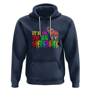 Autism Speaks Hoodie It's Okay To Be Different Elephant TS01 Navy Printyourwear