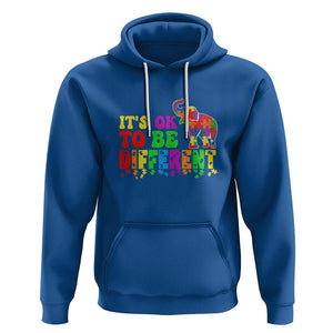 Autism Speaks Hoodie It's Okay To Be Different Elephant TS01 Royal Blue Printyourwear