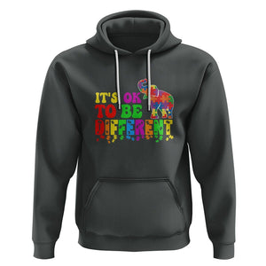 Autism Speaks Hoodie It's Okay To Be Different Elephant TS01 Dark Heather Printyourwear