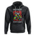 Autism Support Hoodie His Fight is My Fight Jigsaw Puzzle Boxing Gloves TS01 Black Printyourwear