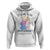 Autism Support Hoodie It's Ok To Be Different Cute Watercolor Elephant TS01 White Printyourwear