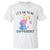 Autism Support T Shirt It's Ok To Be Different Cute Watercolor Elephant TS01 White Printyourwear