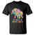 Autism T Shirt It's Okay To Be Different Elephant TS01 Black Printyourwear