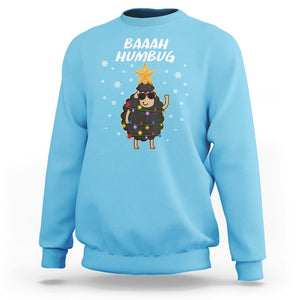 Baaah Humbug Funny Sheep Anti Christmas Lights Sweatshirt TS09 Printyourwear