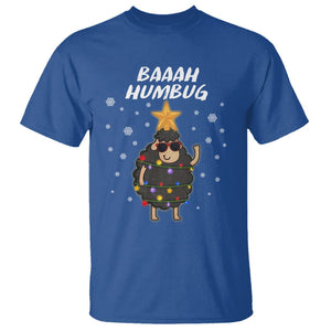 Baaah Humbug Funny Sheep Anti Christmas Lights T Shirt TS09 Printyourwear