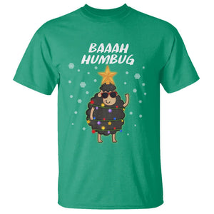 Baaah Humbug Funny Sheep Anti Christmas Lights T Shirt TS09 Printyourwear