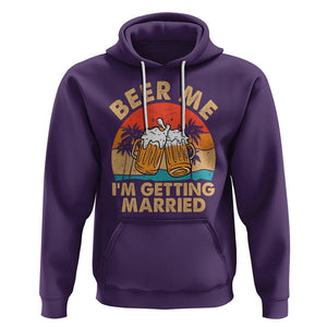 Bachelor Party Hoodie Beer Me I'm Getting Married TS02 Purple Printyourwear