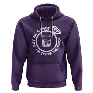 Bachelor Party Hoodie Buy Me A Shot I'm Tying The Knot TS02 Purple Printyourwear