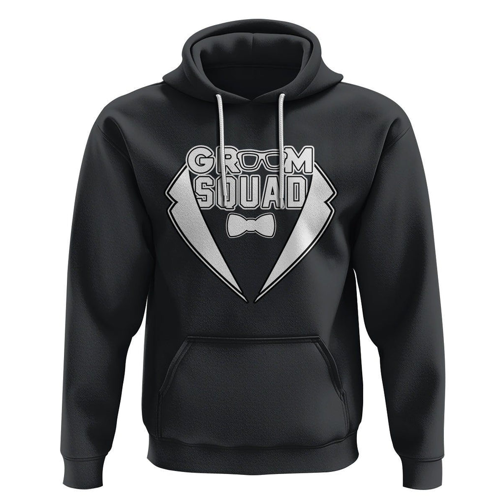 Bachelor Party Hoodie Groom Squad TS02 Black Printyourwear