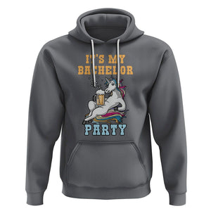 Bachelor Party Hoodie It's My Bachelor Party TS02 Charcoal Printyourwear