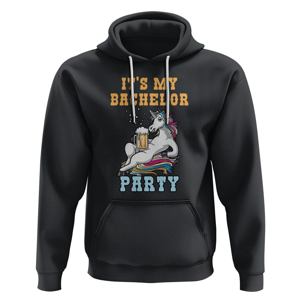 Bachelor Party Hoodie It's My Bachelor Party TS02 Black Printyourwear