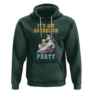 Bachelor Party Hoodie It's My Bachelor Party TS02 Dark Forest Green Printyourwear