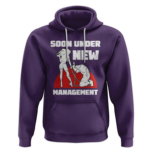 Bachelor Party Hoodie Soon Under New Management TS02 Purple Printyourwear