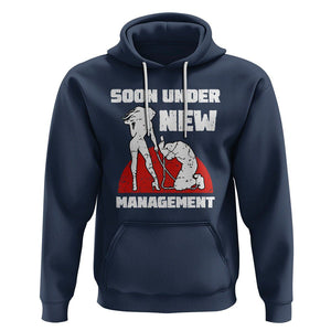 Bachelor Party Hoodie Soon Under New Management TS02 Navy Printyourwear