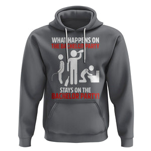 Bachelor Party Hoodie What Happens On The Bachelor Party Stays On The Bachelor Party TS02 Charcoal Printyourwear