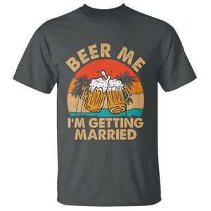 Bachelor Party T Shirt Beer Me I'm Getting Married TS02 Dark Heather Printyourwear